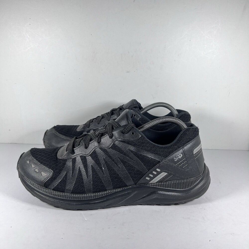 SAS Pursuit Black Lace Up Comfort Walking Shoes Vibram Sole Men's Size 9.5 EE - Picture 3 of 8